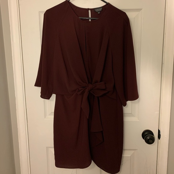 Topshop Front Tie Mini Dress - Picture 2 of 6